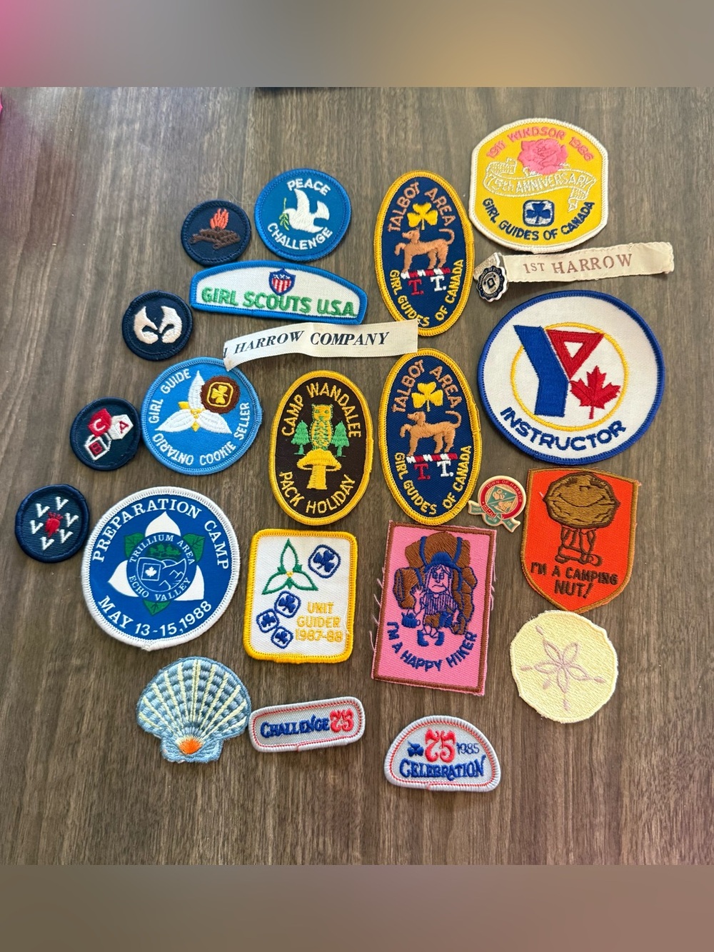 Vintage Girl Guides & Scouts Patch Lot - Multicolor Collector Set
